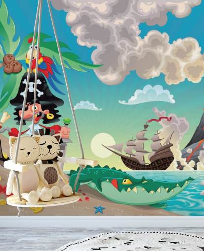 Fondo de pantalla de piratas y cocodrilos Fondo de pantalla de piratas y cocodrilos