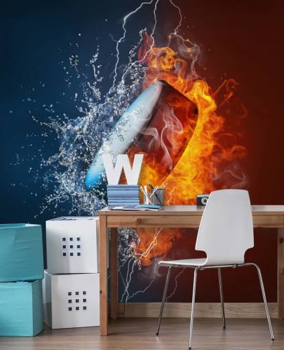 Papel pintado Explosión de hockey sobre hielo Papel pintado Explosión de hockey sobre hielo