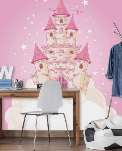 Pink Castle behang Pink Castle behang
