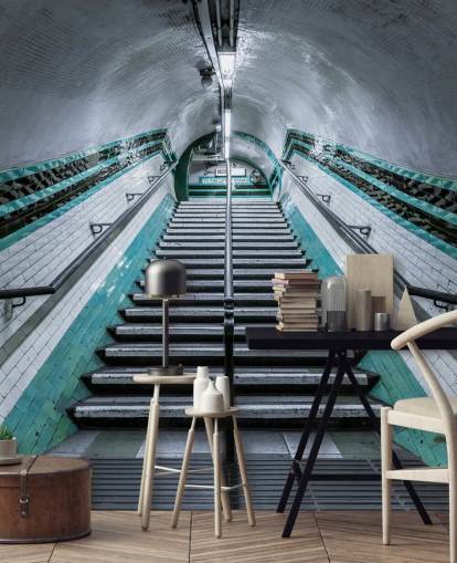 3D Up We Go Underground Mural 3D Up We Go Underground Mural