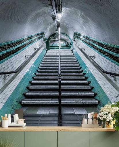 3D Up We Go Underground Mural 3D Up We Go Underground Mural