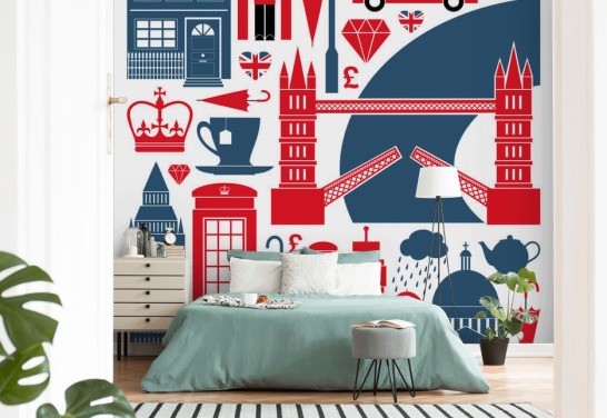 London Abstract behang