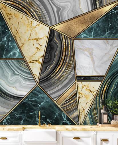 papel de parede azulejo azulejo, mármore e ouro deco papel de parede azulejo azulejo, mármore e ouro deco