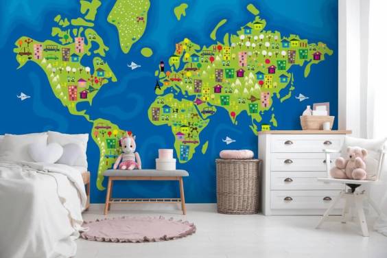 Child Friendly Map Wallpaper