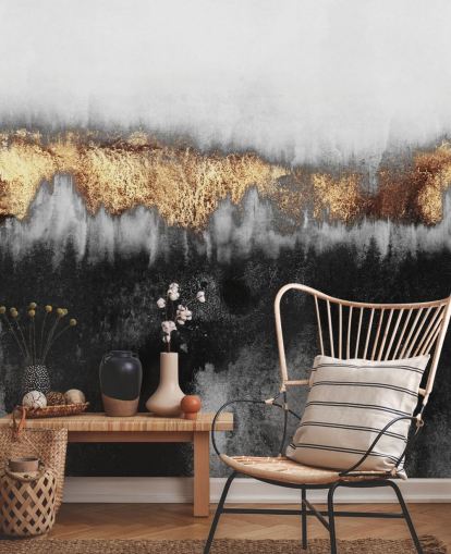 Mural de parede industrial dourado Mural de parede industrial dourado