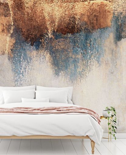 carta da parati murale in cemento bianco e blu chiamato Storm Ahead di Elizabeth Fredriksson per camera da letto o bagno carta da parati murale in cemento bianco e blu chiamato Storm Ahead di Elizabeth Fredriksson per camera da letto o bagno