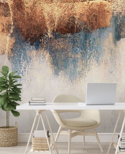 white and blue concrete wallpaper mural called Storm Ahead by Elizabeth Fredriksson for bedroom or bathroom white and blue concrete wallpaper mural called Storm Ahead by Elizabeth Fredriksson for bedroom or bathroom