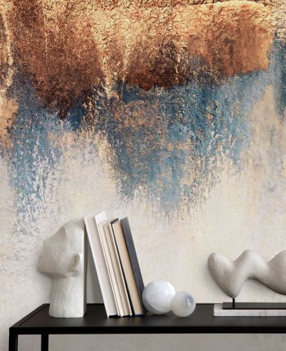 white and blue concrete wallpaper mural called Storm Ahead by Elizabeth Fredriksson for bedroom or bathroom white and blue concrete wallpaper mural called Storm Ahead by Elizabeth Fredriksson for bedroom or bathroom