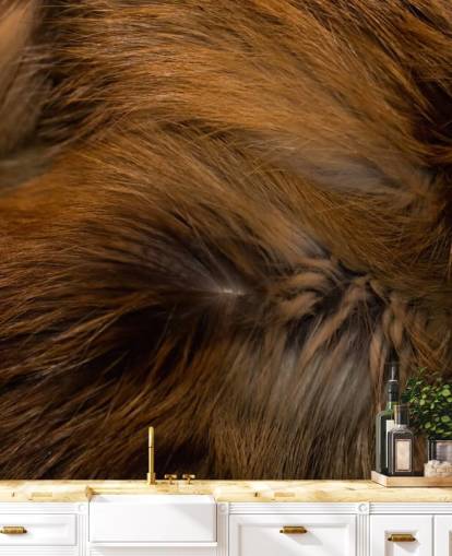 Brown Bear Fur Print Wall Mural Brown Bear Fur Print Wall Mural