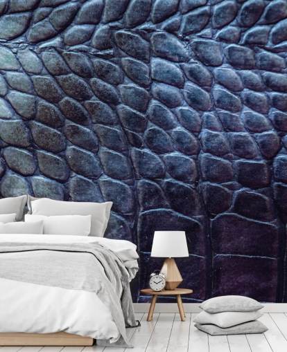 Black Croc Print Mural Black Croc Print Mural