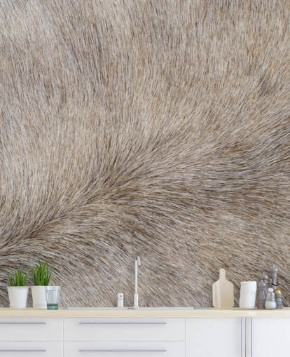 Grey Horse Hair Print Wallpaper Grey Horse Hair Print Wallpaper