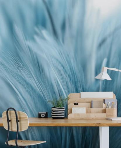 Aschblaue Feder Druck-Wandbild Aschblaue Feder Druck-Wandbild