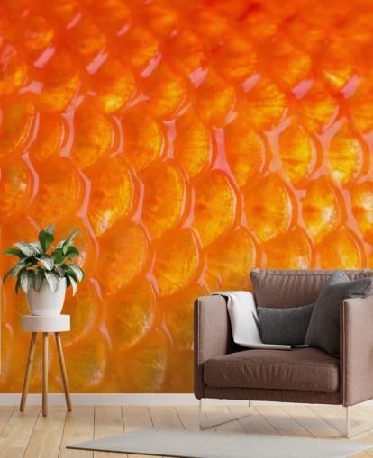 Goldfish Print Wall Mural Goldfish Print Wall Mural