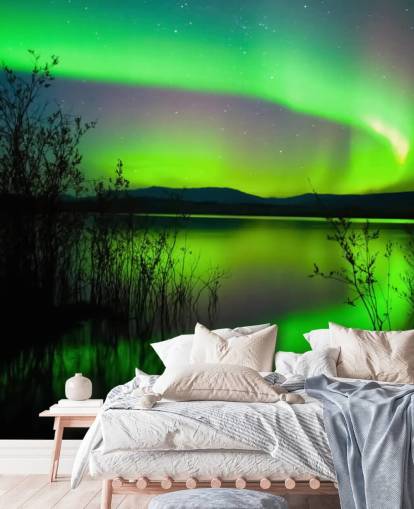 Green Northern Lights Wallpaper Green Northern Lights Wallpaper