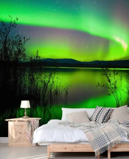 Green Northern Lights Wallpaper Green Northern Lights Wallpaper