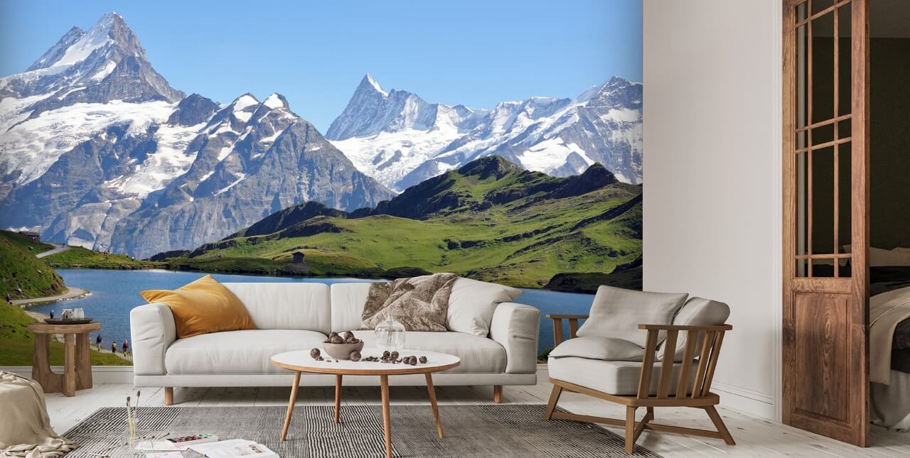 Mountain and Lake View Wallpaper | Wallsauce US