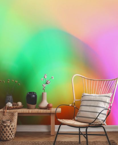 Buntes Glühen abstraktes Wandbild Buntes Glühen abstraktes Wandbild