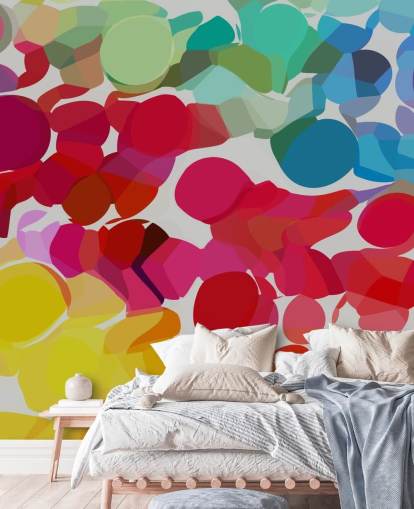 papier peint en forme de cercle multicolore papier peint en forme de cercle multicolore