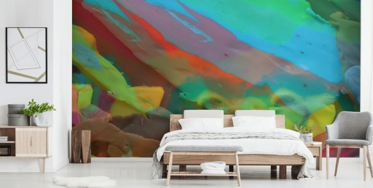 Abstract Colorful Waves Wallpaper