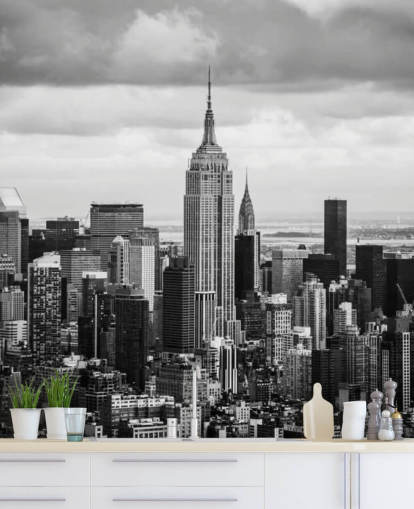 Black and White New York Skyline Wallpaper Black and White New York Skyline Wallpaper