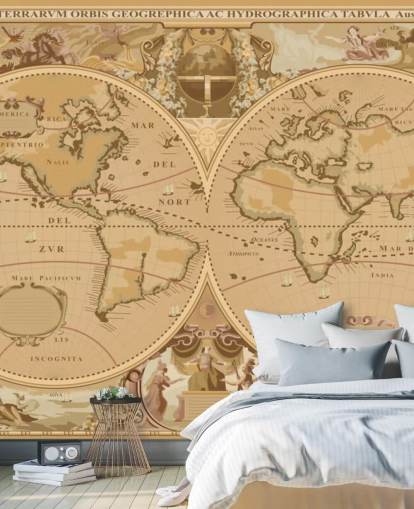 antique style global map wallpaper antique style global map wallpaper