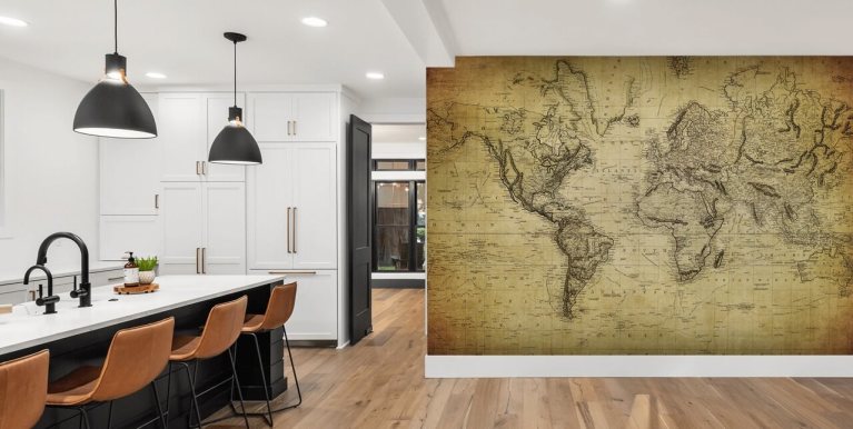 Get World Map Wallpaper Murals for walls India  Giffywalls