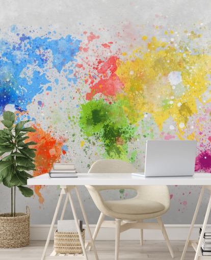 mural de papel de parede de mapa mundial personalizado chamado World Map Painting para escritórios e escolas mural de papel de parede de mapa mundial personalizado chamado World Map Painting para escritórios e escolas