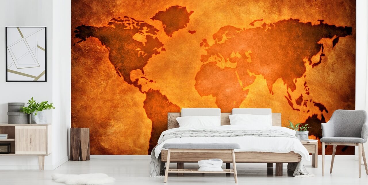 Unique Leather World Map Wallpaper Unique Leather World Map Wallpaper