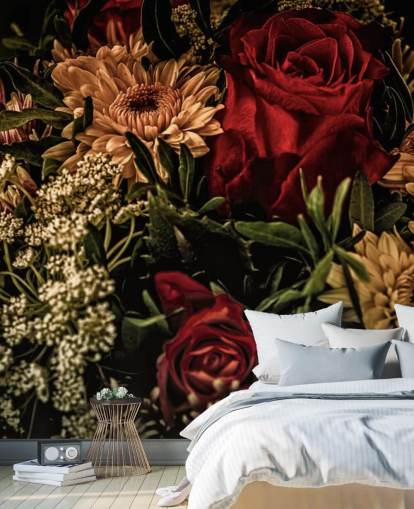 Dark Floral Roses and Flowers Wallpaper Dark Floral Roses and Flowers Wallpaper