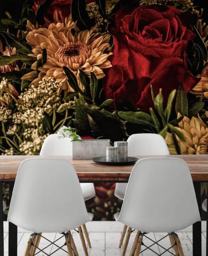 Dark Floral Roses and Flowers Wallpaper Dark Floral Roses and Flowers Wallpaper