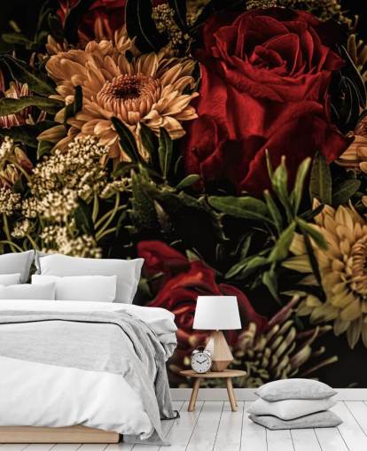 Tumma kukka ruusut ja kukat taustakuva Tumma kukka ruusut ja kukat taustakuva