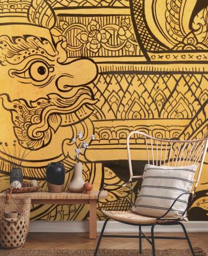 Traditional Thai Style Painting wall mural Traditional Thai Style Painting wall mural