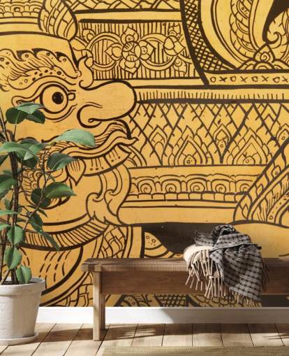 Traditional Thai Style Painting wall mural Traditional Thai Style Painting wall mural