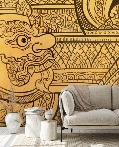 Perinteinen thaimaalaistyylinen maalaus seinämaalaus Perinteinen thaimaalaistyylinen maalaus seinämaalaus