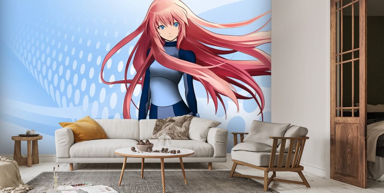 Anime Girl from the Future Wallpaper | Wallsauce UK