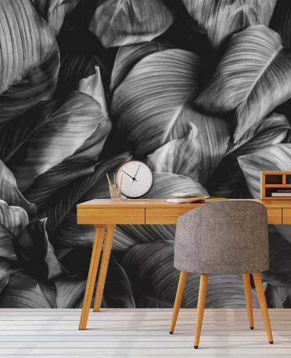 Black and White Leaf Wallpaper Black and White Leaf Wallpaper