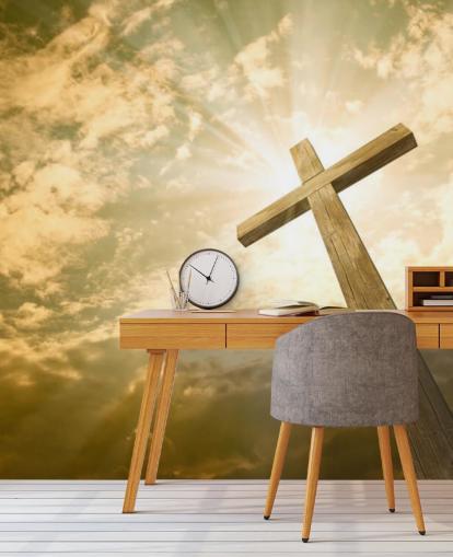 Cross against the Sky Wall Mural Cross against the Sky Wall Mural