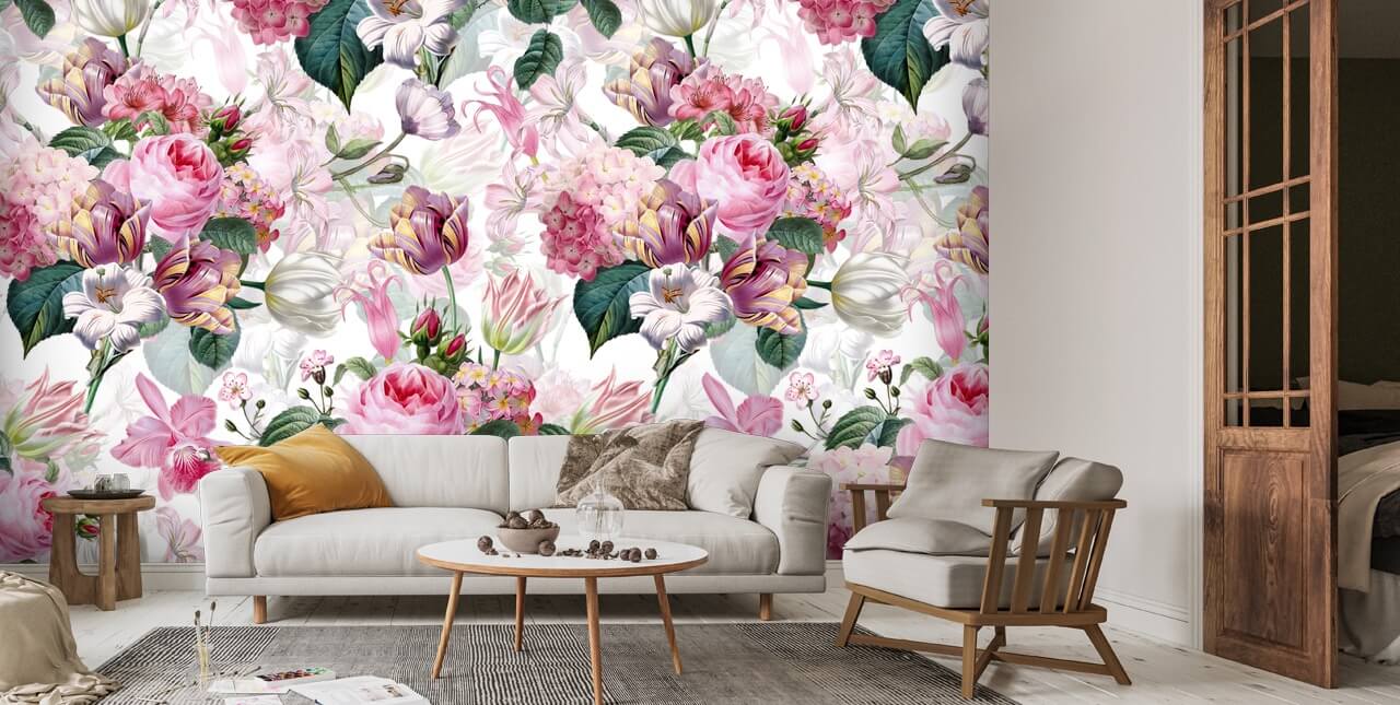 Floral Romance Wallpaper | Wallsauce UK