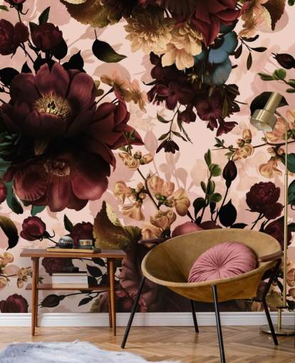 Mörk rödbrun blommor Bakgrund Mörk rödbrun blommor Bakgrund