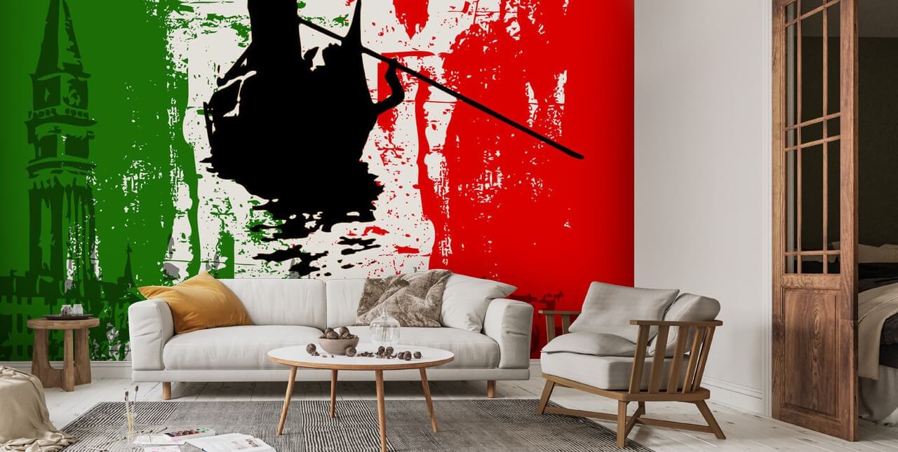 Wall Mural Italian flag - Bandiera Italiana