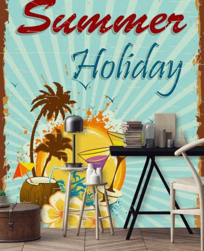Póster de vacaciones de verano Póster de vacaciones de verano