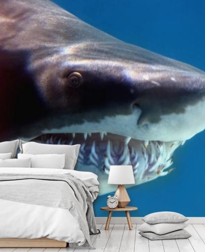 Skummelt Shark Smil Veggmaleri Skummelt Shark Smil Veggmaleri