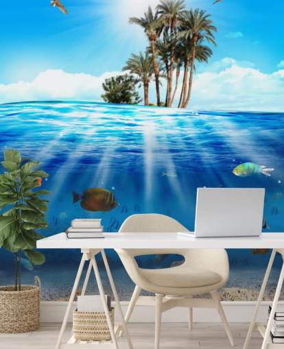 Mural sob o mar e sobre o mar Mural sob o mar e sobre o mar