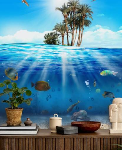 Under the Sea and Over the Sea Mural Under the Sea and Over the Sea Mural