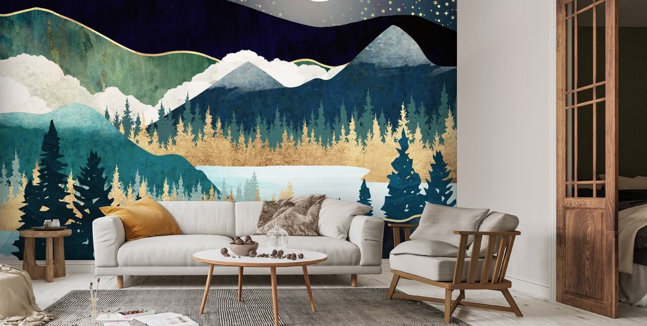 Star Lake Wallpaper | Wallsauce UK