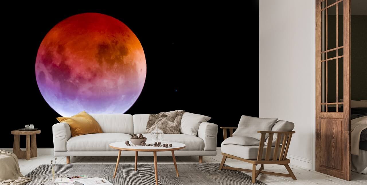 Rainbow Moon Wallpaper Wallsauce Us