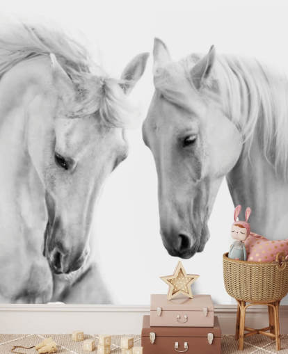 black and white portrait of two horses wallpaper black and white portrait of two horses wallpaper