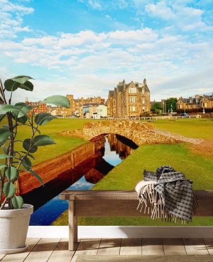 Campo de golfe na cidade papel de parede Campo de golfe na cidade papel de parede