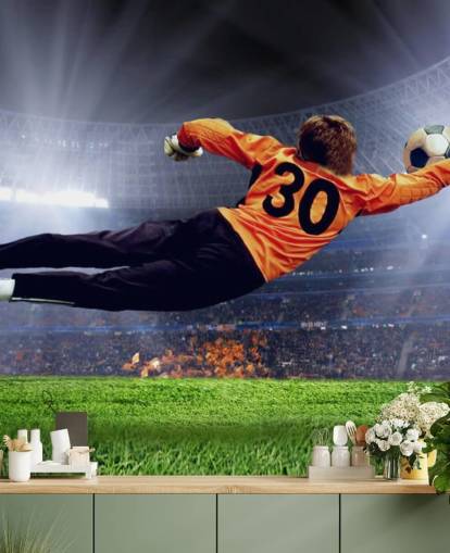 Keeper maakt een Save Wallpaper Mural Keeper maakt een Save Wallpaper Mural