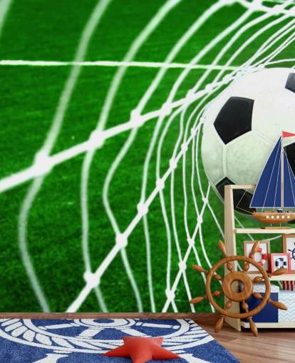 Fotball i Net Bakgrunn Mural Fotball i Net Bakgrunn Mural